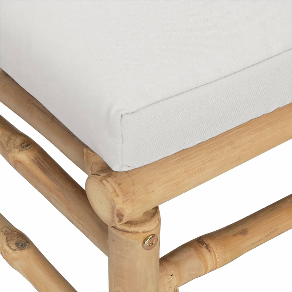 8-Tlg. Garten-Lounge-Set Mit Kissen Bambus