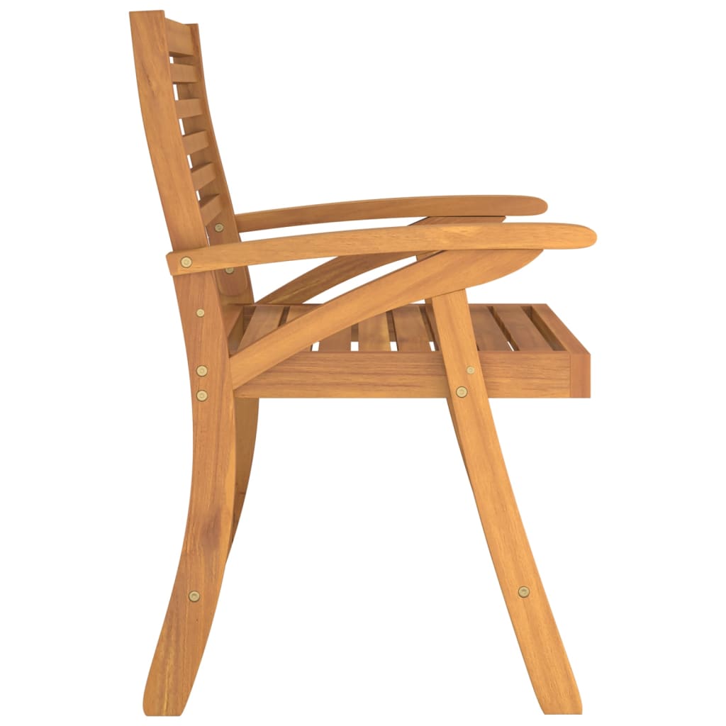 Gartenstühle 2 Stk. 58X58X87 Cm Massivholz Akazie