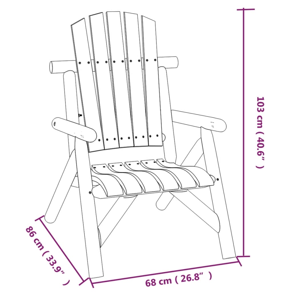 Garten 68X86X103 Cm Massivholz Fichte