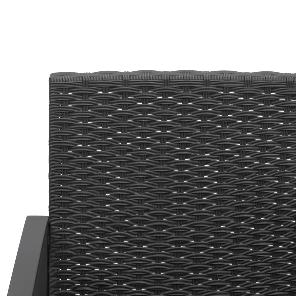 Gartenbank 2-Sitzer Mit Kissen Pp-Rattan