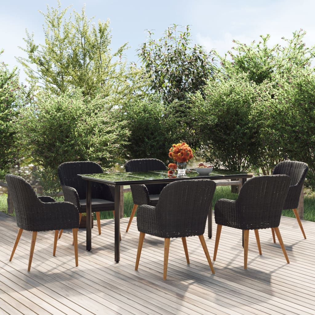 9-Tlg. Garten-Essgruppe Mit Kissen