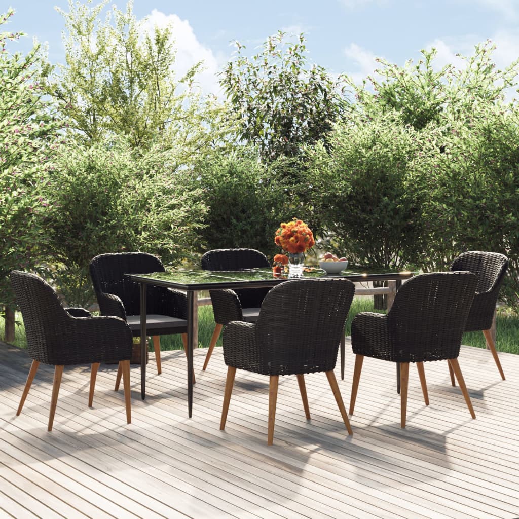 9-Tlg. Garten-Essgruppe Mit Kissen