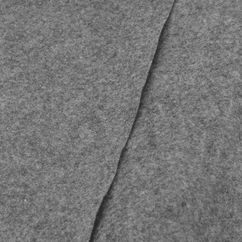 Pool-Bodentuch Ø306 Cm Polyester Geotextil Hellgrau