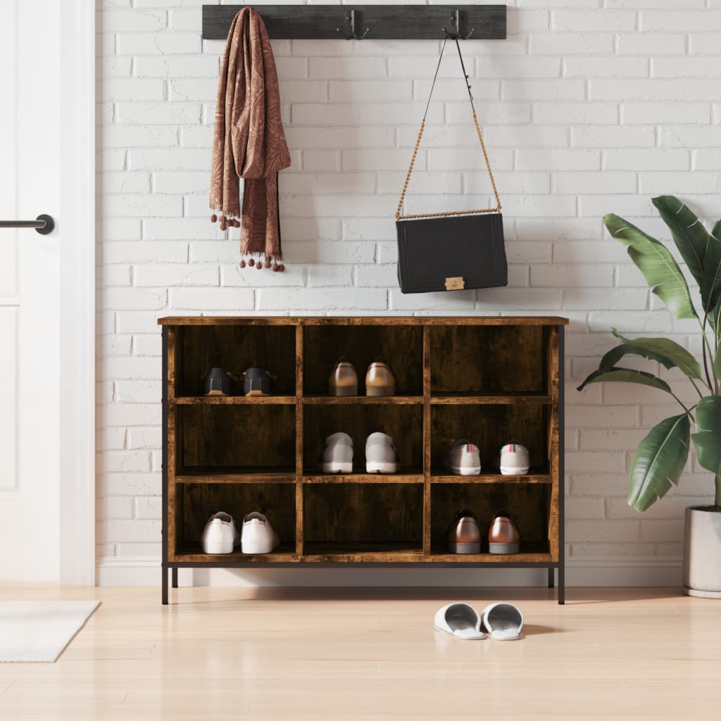 Schuhregal Holzwerkstoff Räuchereiche