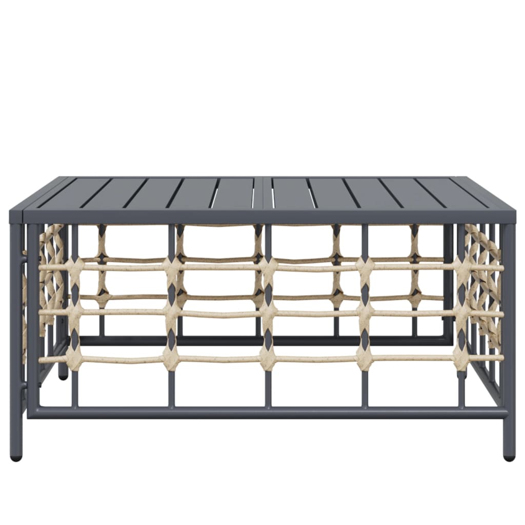 Garten Anthrazit 70X70X34 Cm Poly Rattan