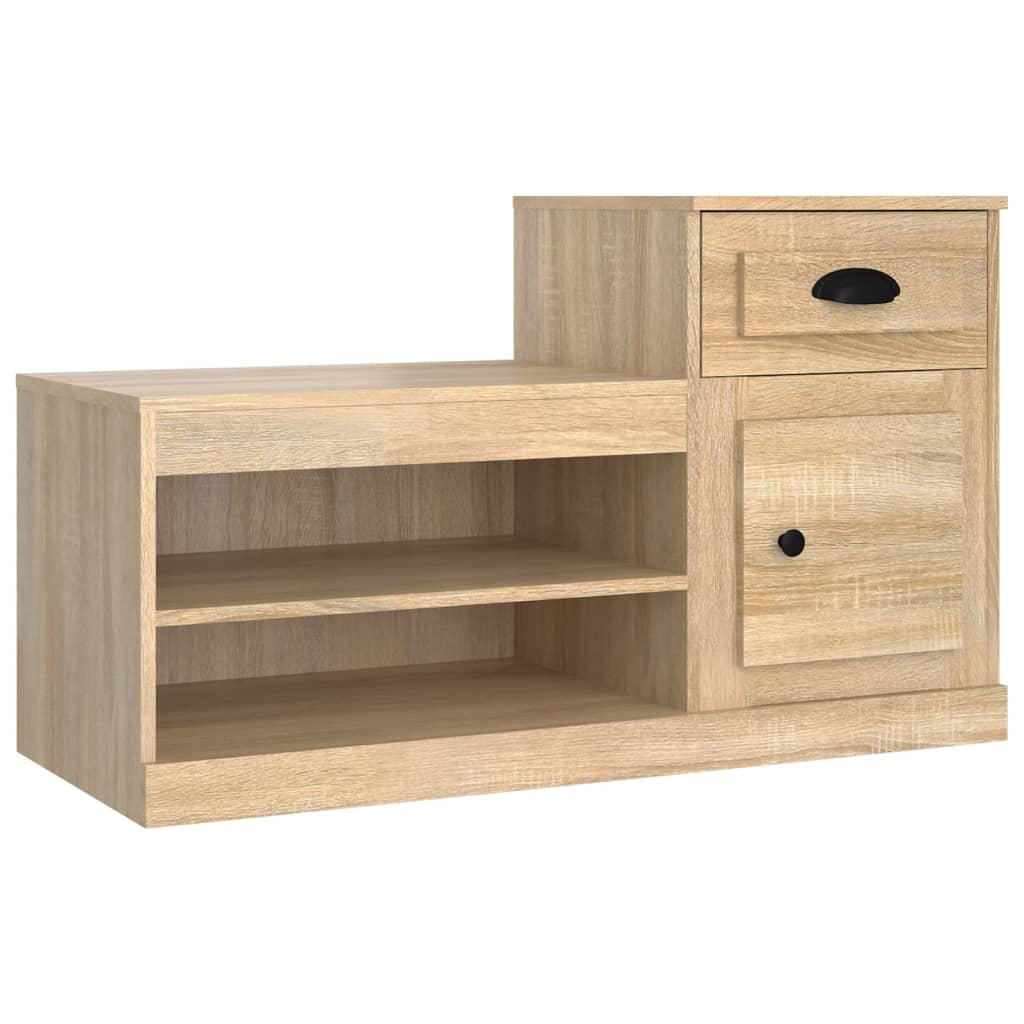 Schuhschrank Sonoma-Eiche 100X42X60 Cm Holzwerkstoff Sonoma Eiche