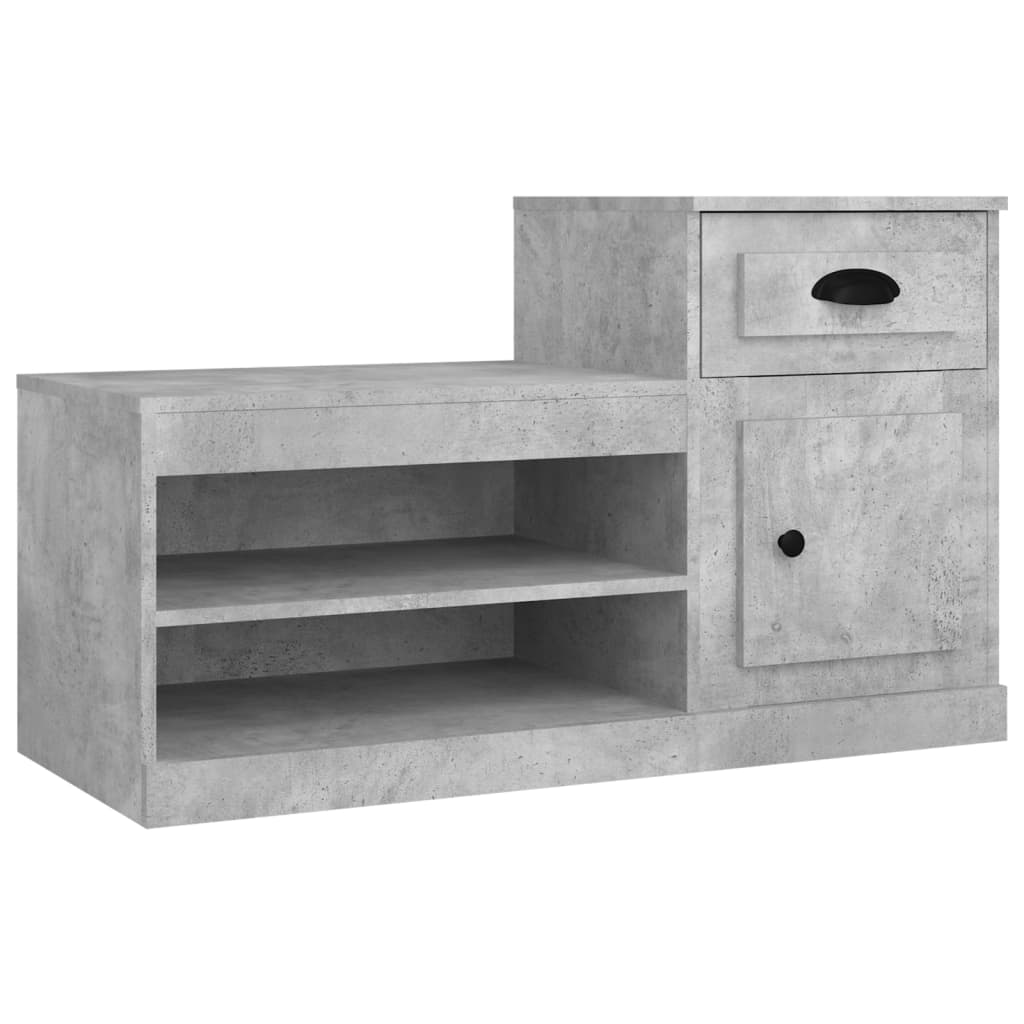Schuhschrank 100X42X60 Cm Holzwerkstoff Betongrau