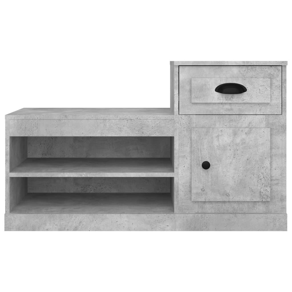 Schuhschrank 100X42X60 Cm Holzwerkstoff Betongrau