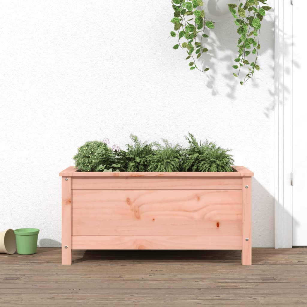 Hochbeet Weiß 119,5X40X78 Cm Massivholz Kiefer