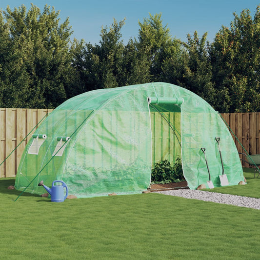 Gewächshaus Mit Stahlrahmen 10 M² 5X2X2,3 M