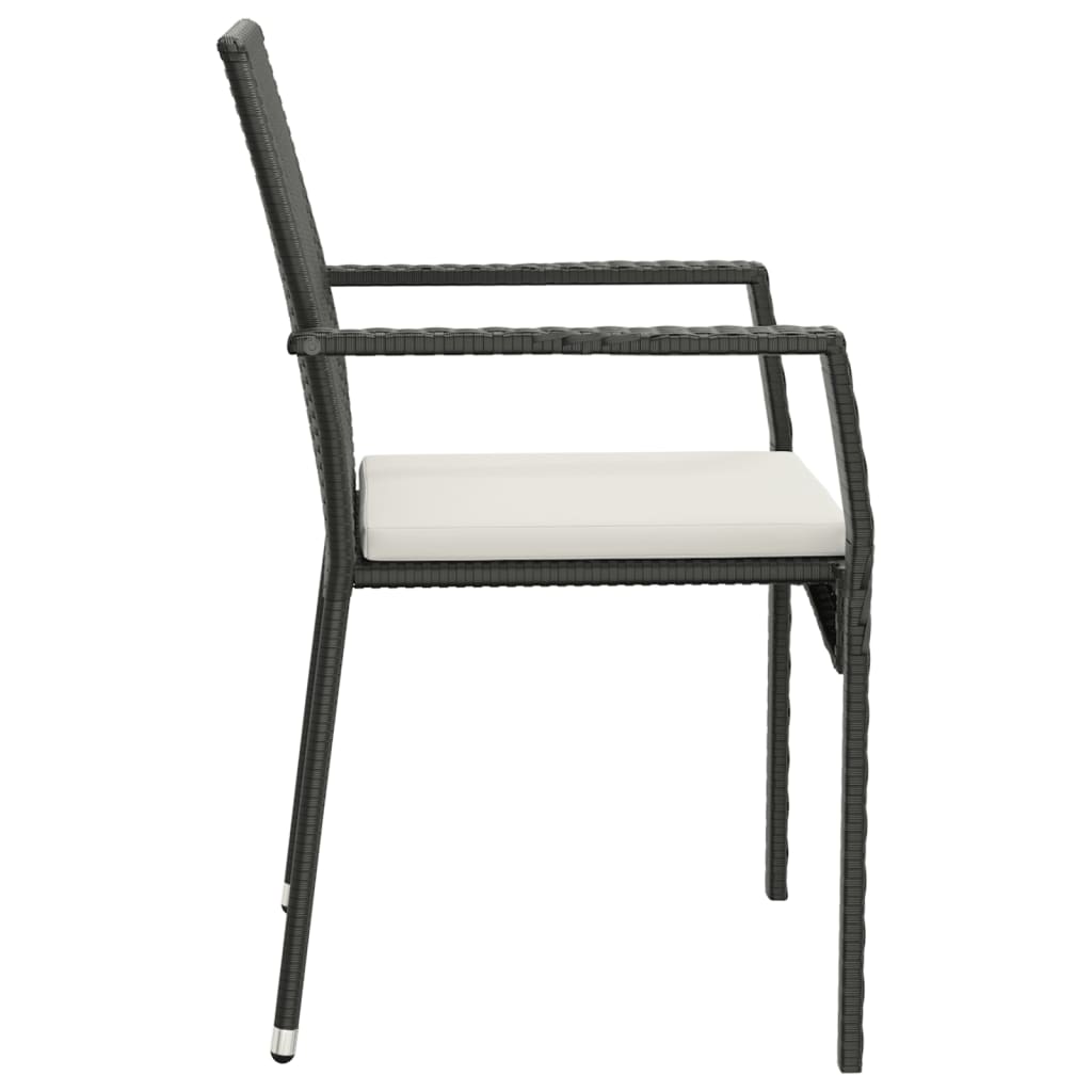 7-Tlg. Garten-Essgruppe Mit Kissen Poly Rattan