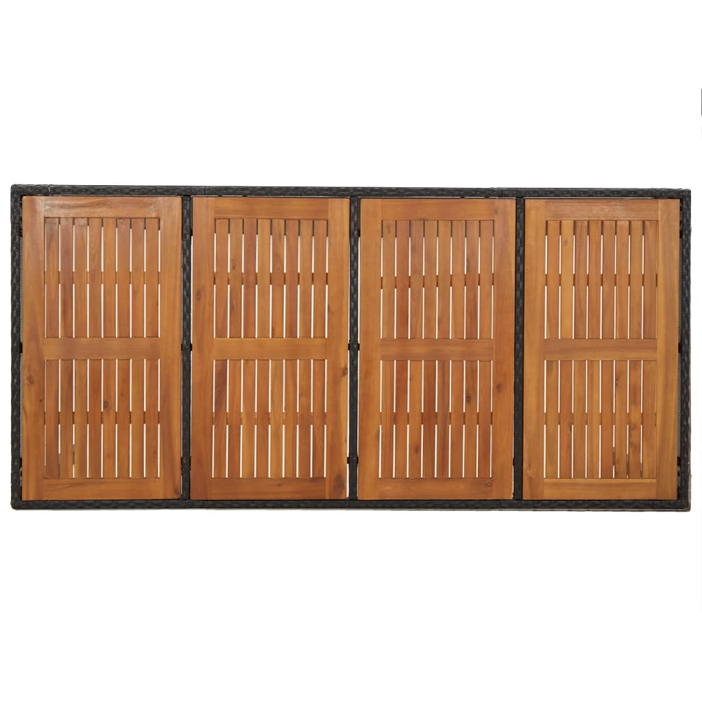 7-Tlg. Garten-Essgruppe Mit Kissen Poly Rattan