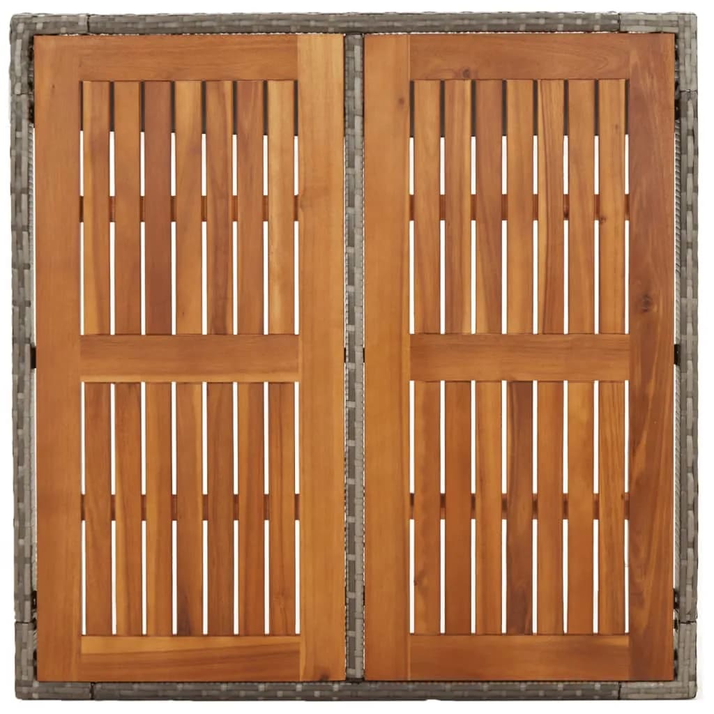 5-Tlg. Garten-Essgruppe Mit Kissen Poly Rattan