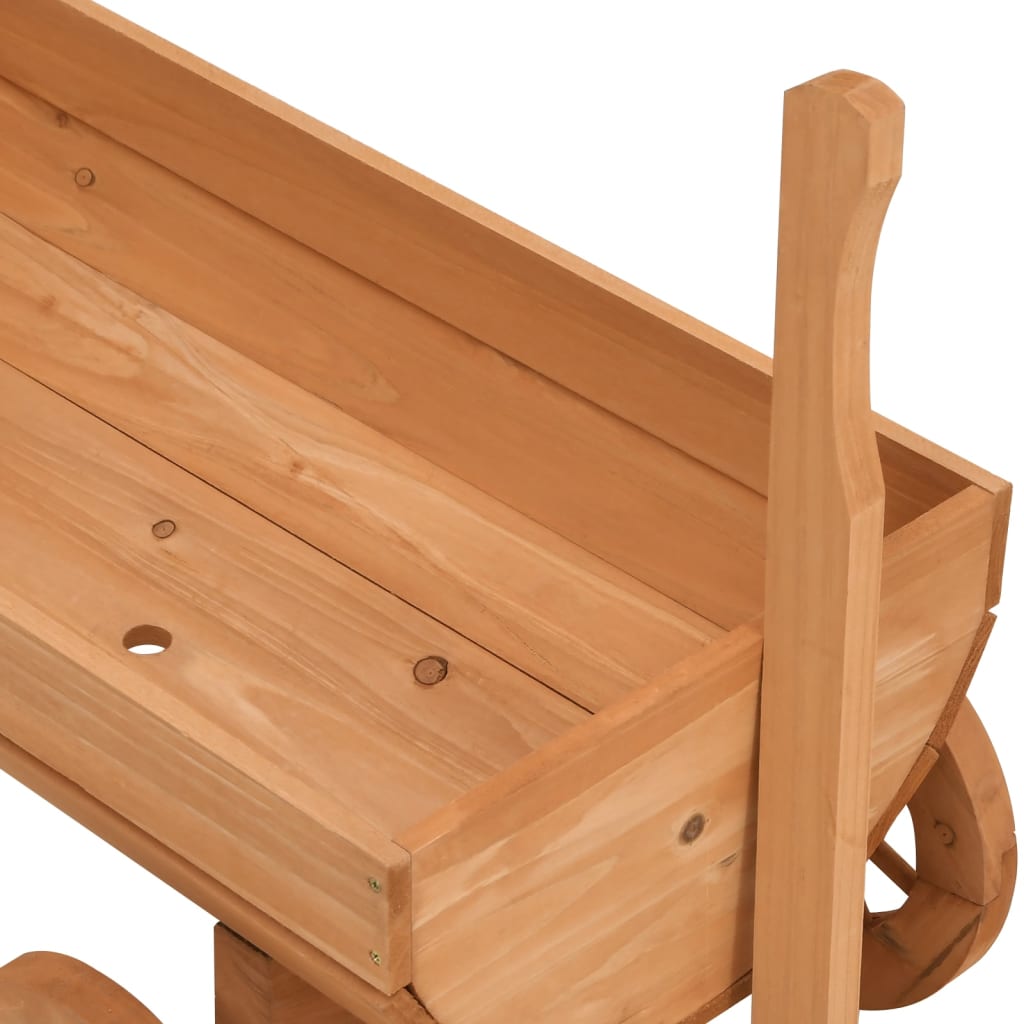 Deko-Wagen 70X43X54 Cm Massivholz Tanne Braun