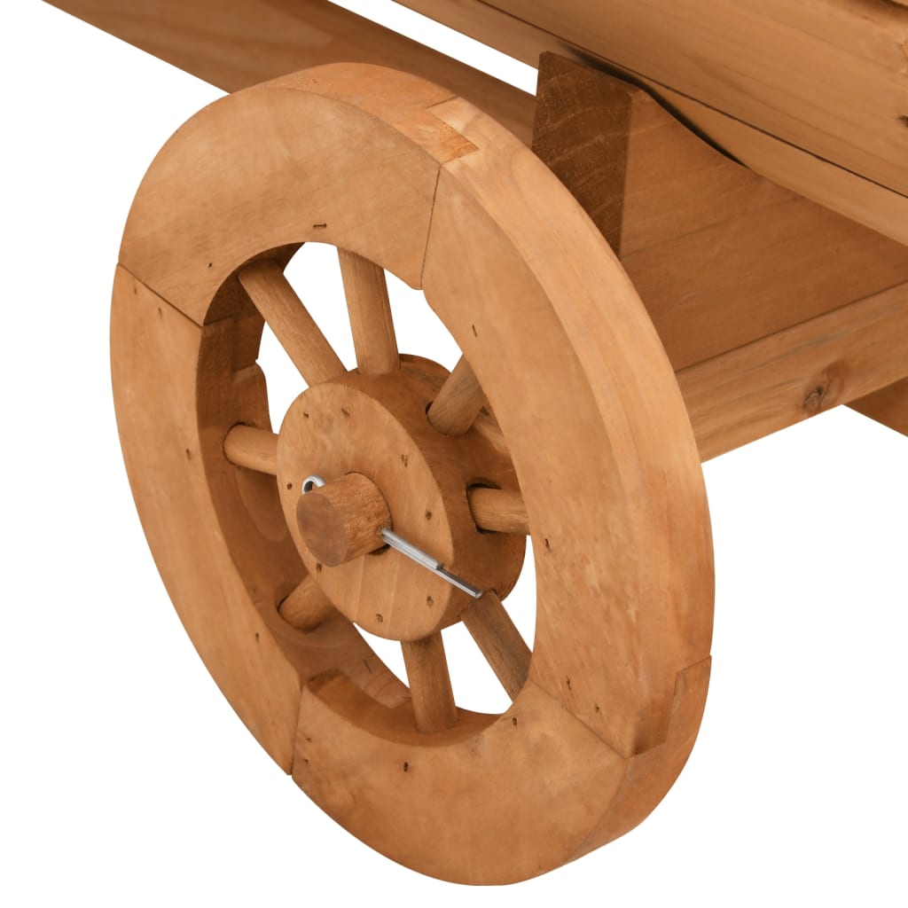 Deko-Wagen 70X43X54 Cm Massivholz Tanne Braun