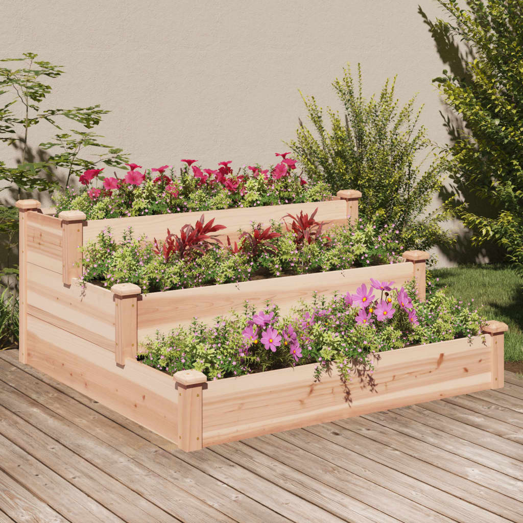 Hochbeet 120X120X56 Cm Massivholz Tanne
