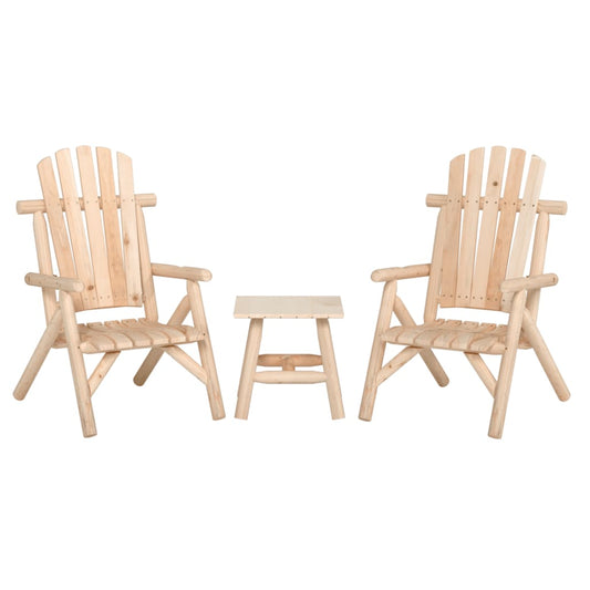 3-Tlg. Garten-Lounge-Set Massivholz Fichte