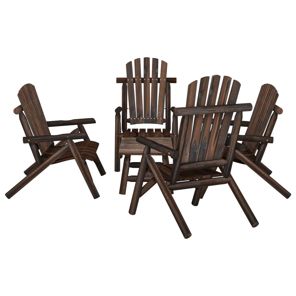 3-Tlg. Garten-Lounge-Set Massivholz Fichte