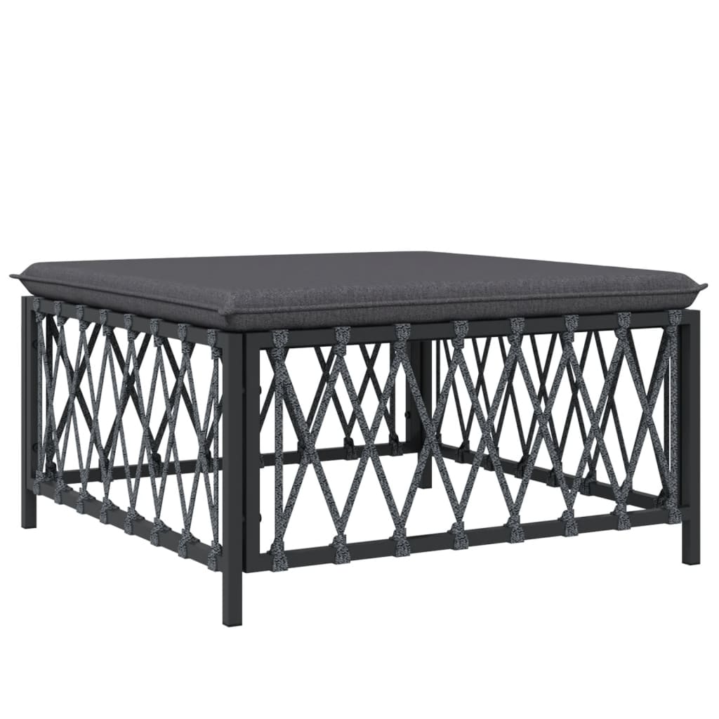 5-Tlg. Garten-Lounge-Set Mit Kissen Stahl