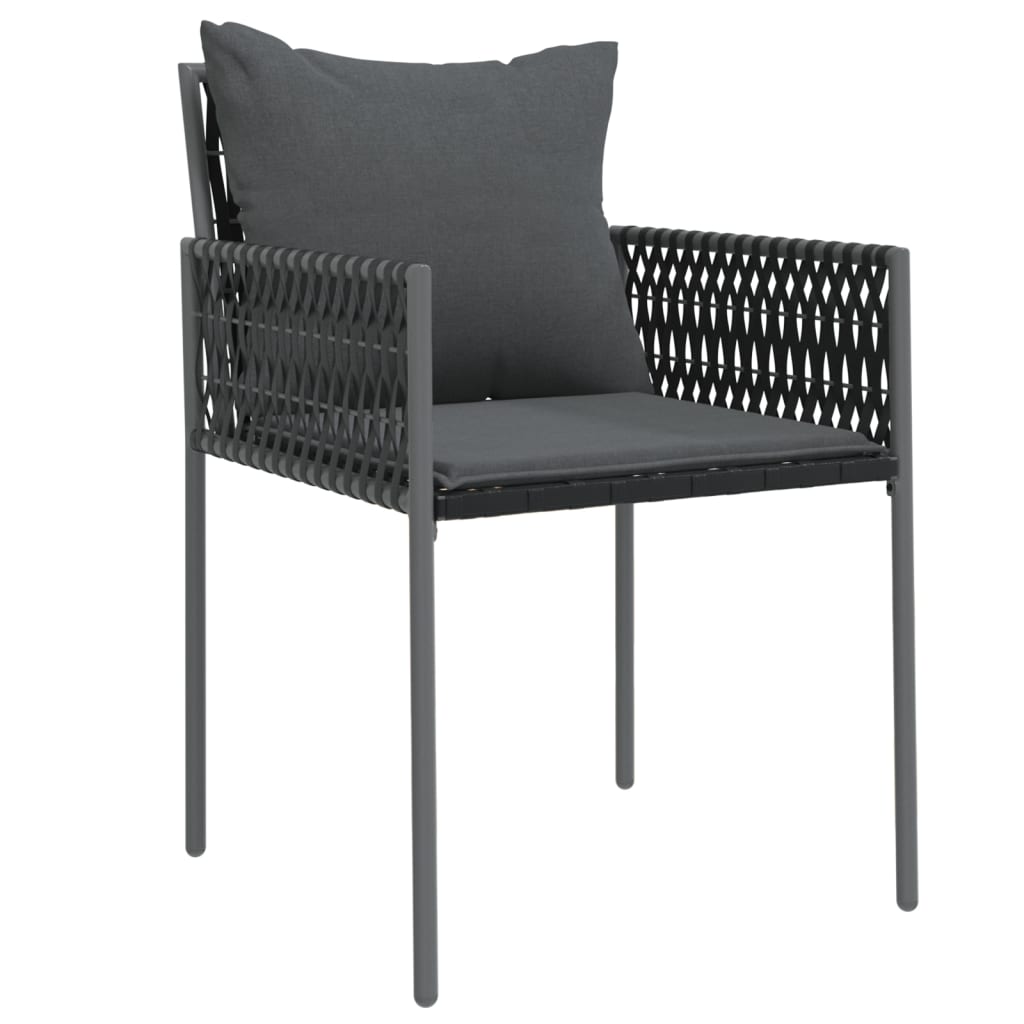 Gartenstühle Mit Kissen 4 Stk. 54X61X83 Cm Poly Rattan