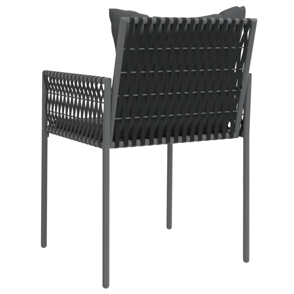 Gartenstühle Mit Kissen 4 Stk. 54X61X83 Cm Poly Rattan