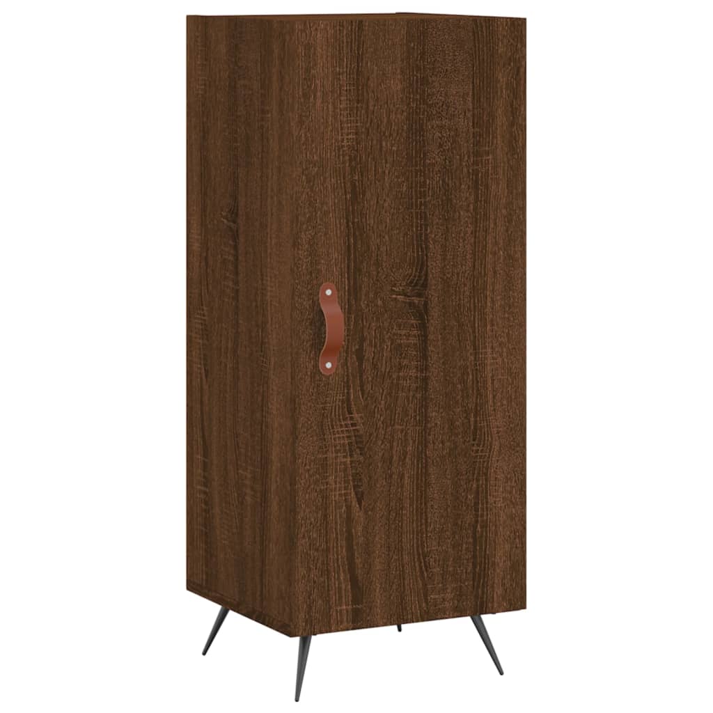 Sideboard Braun Eichen-Optik 34,5X34X90 Cm Holzwerkstoff