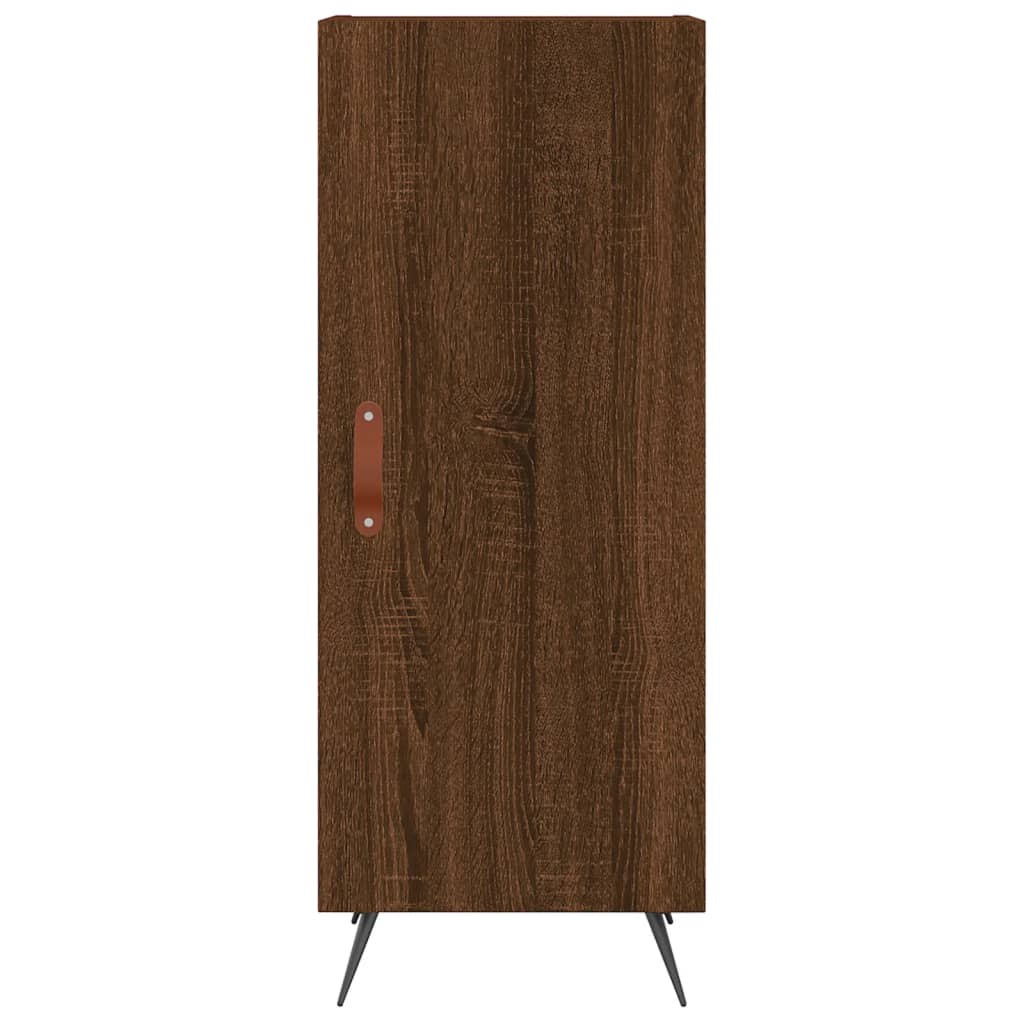 Sideboard Braun Eichen-Optik 34,5X34X90 Cm Holzwerkstoff