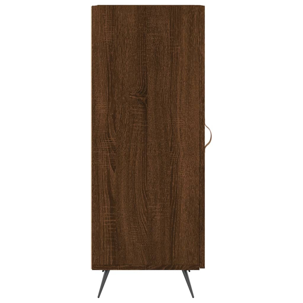 Sideboard Braun Eichen-Optik 34,5X34X90 Cm Holzwerkstoff