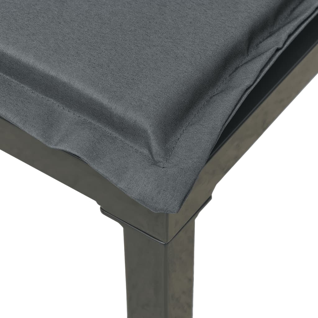 3-Tlg. Garten-Lounge-Set Schwarz Und Grau Poly Rattan