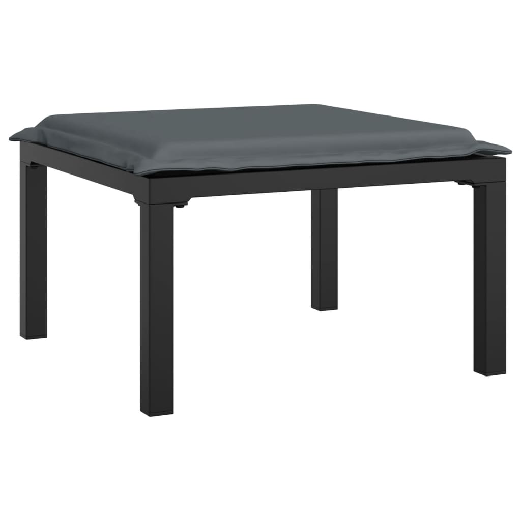 8-Tlg. Garten-Lounge-Set Schwarz Und Grau Poly Rattan