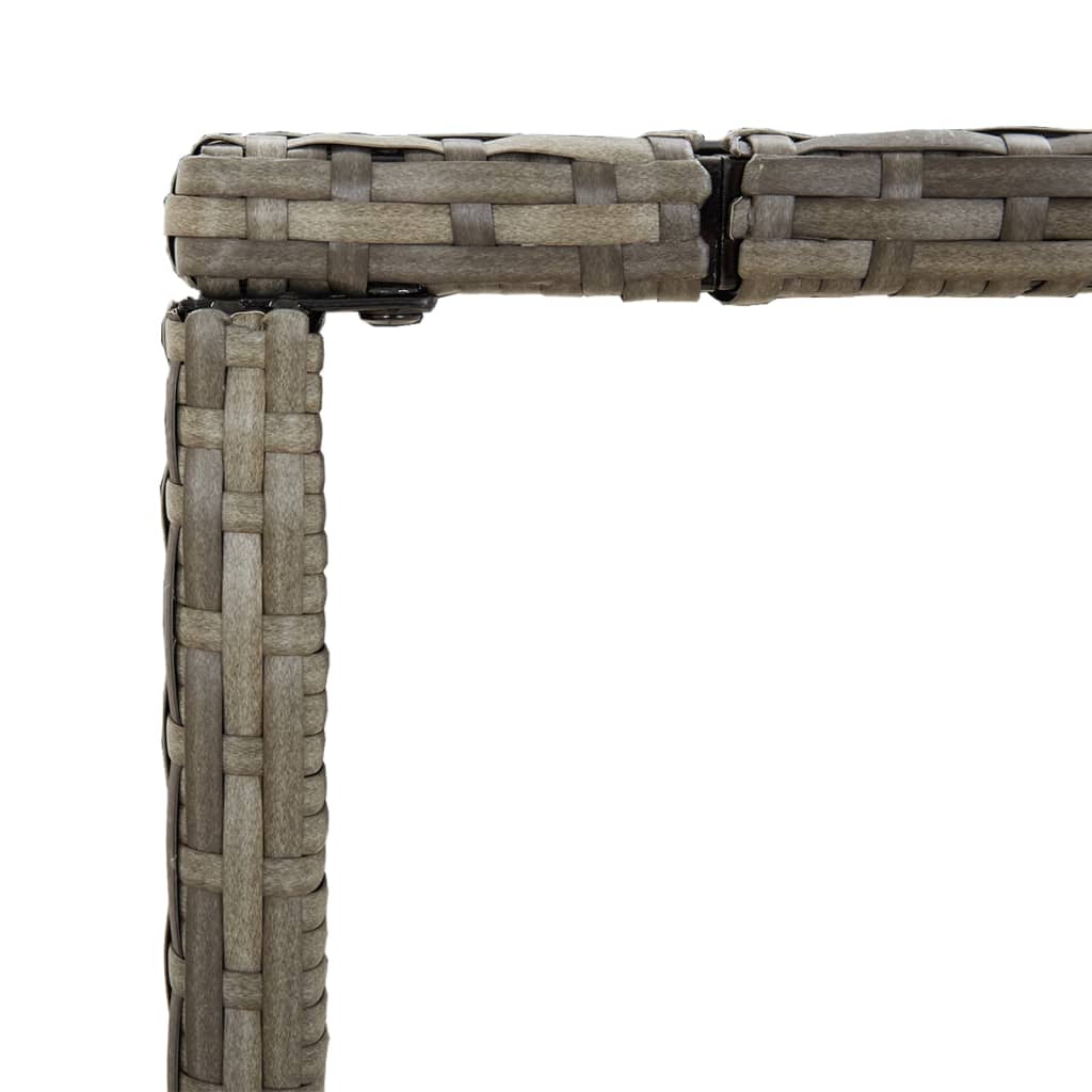 5-Tlg. Gartenbar-Set Poly Rattan