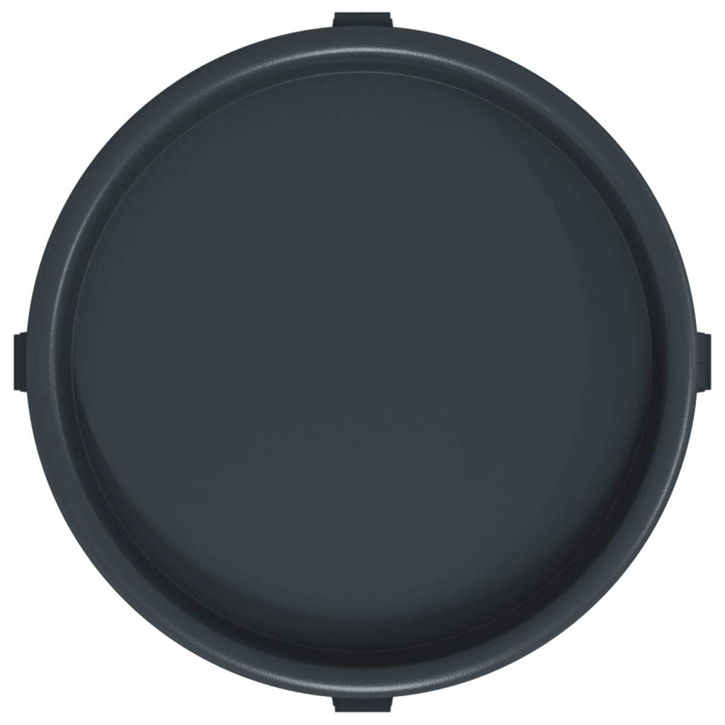 Pflanzenroller Mit Rollen 2 Stk. Grau Durchmesser 34 Cm 35 Kg