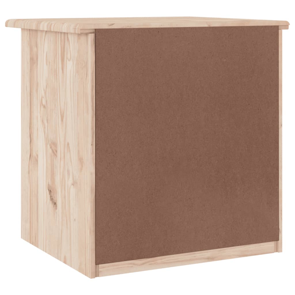 Nachttisch Alta 41X35X41 Cm Massivholz Kiefer