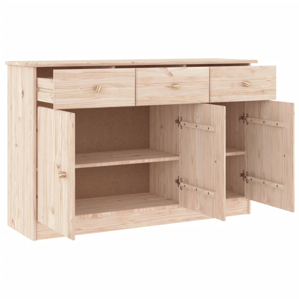 Sideboard Alta 112X35X73 Cm Massivholz Kiefer