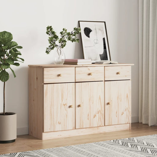 Sideboard Alta 112X35X73 Cm Massivholz Kiefer
