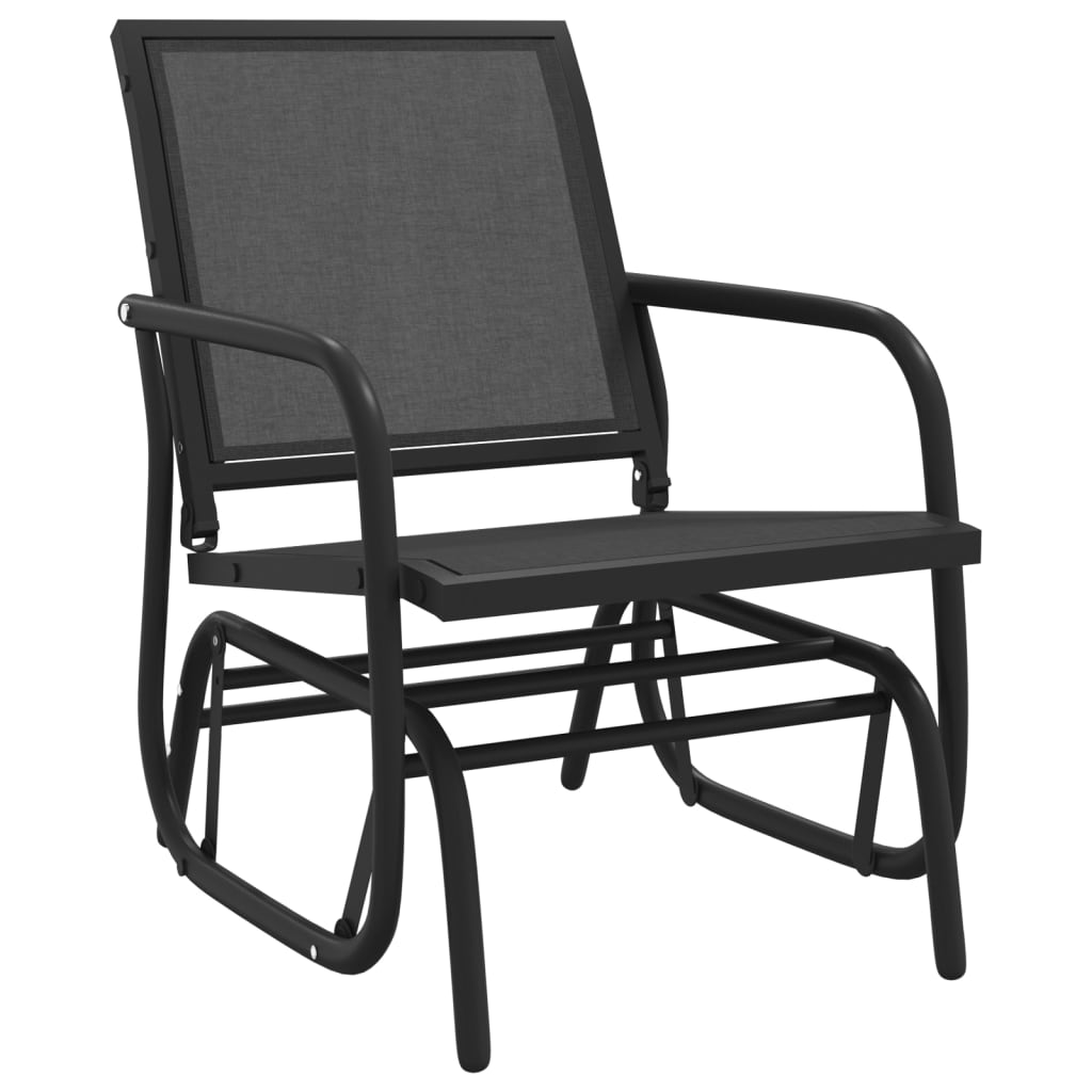 3-Tlg. Garten-Lounge-Set Schaukel Textilene Und Stahl