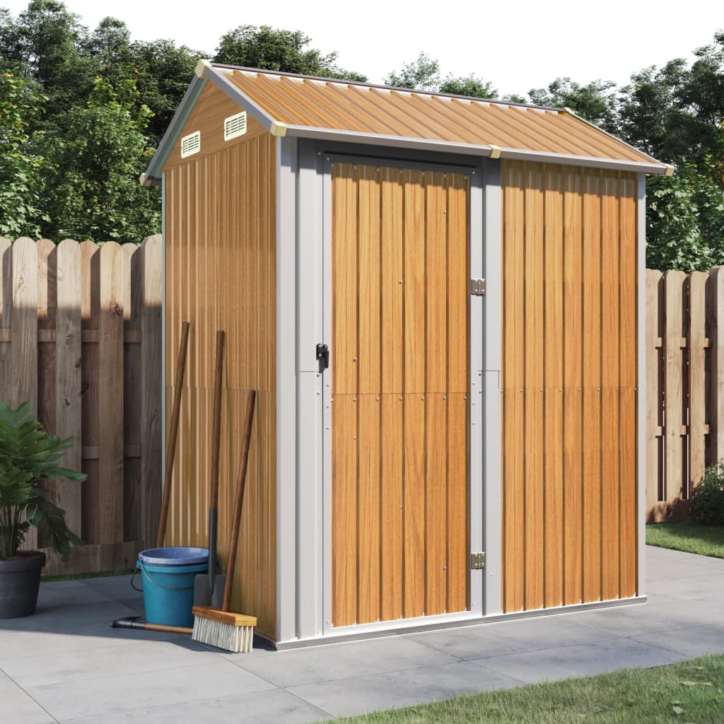 Gartenhaus 192X152,5X237 Cm Verzinkter Stahl