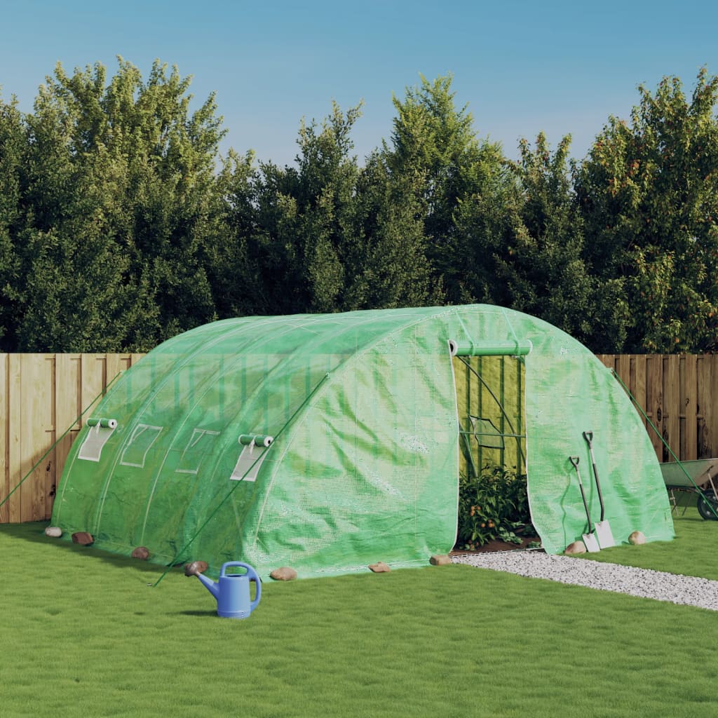 Gewächshaus Mit Stahlrahmen 10 M² 5X2X2,3 M