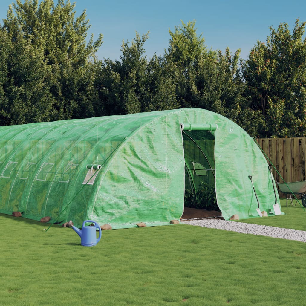 Gewächshaus Mit Stahlrahmen 10 M² 5X2X2,3 M