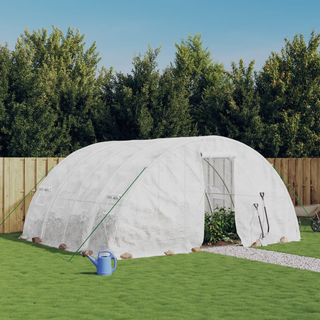 Gewächshaus Mit Stahlrahmen 10 M² 5X2X2,3 M