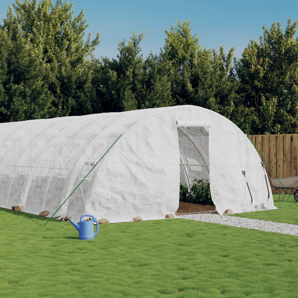 Gewächshaus Mit Stahlrahmen 10 M² 5X2X2,3 M