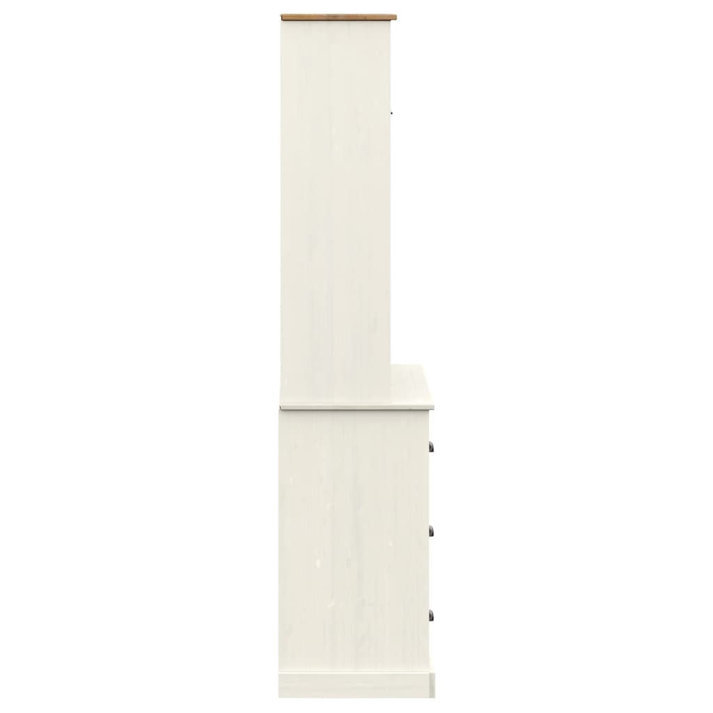 Highboard Vigo 78X40X175 Cm Massivholz Kiefer
