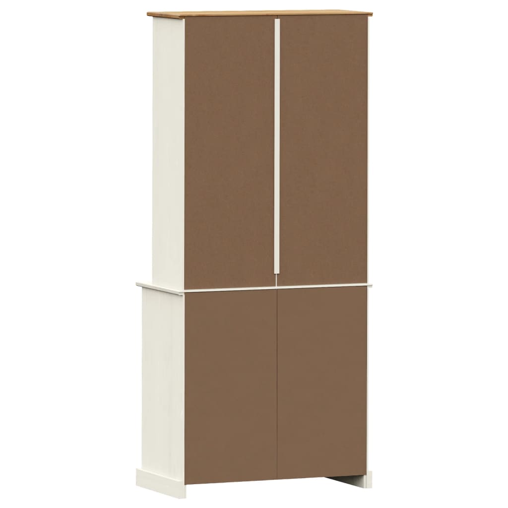 Highboard Vigo 78X40X175 Cm Massivholz Kiefer