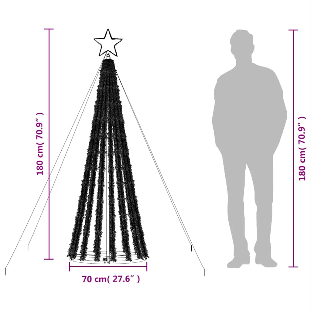 Led Weihnachtsbaum 275 Leds Blau