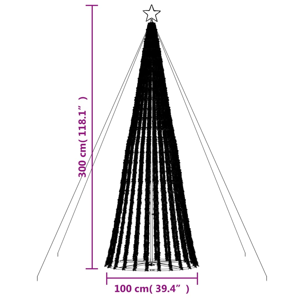 Led Weihnachtsbaum 688 Leds Warmweiß