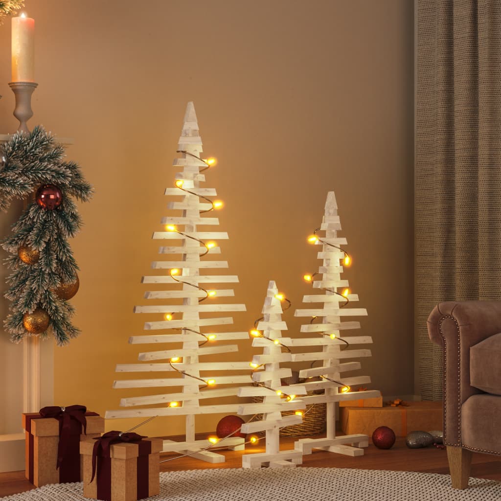 | Holz Weihnachtsbaum | Natürlich Massivholz Kiefer Natur (Unbehandelt)