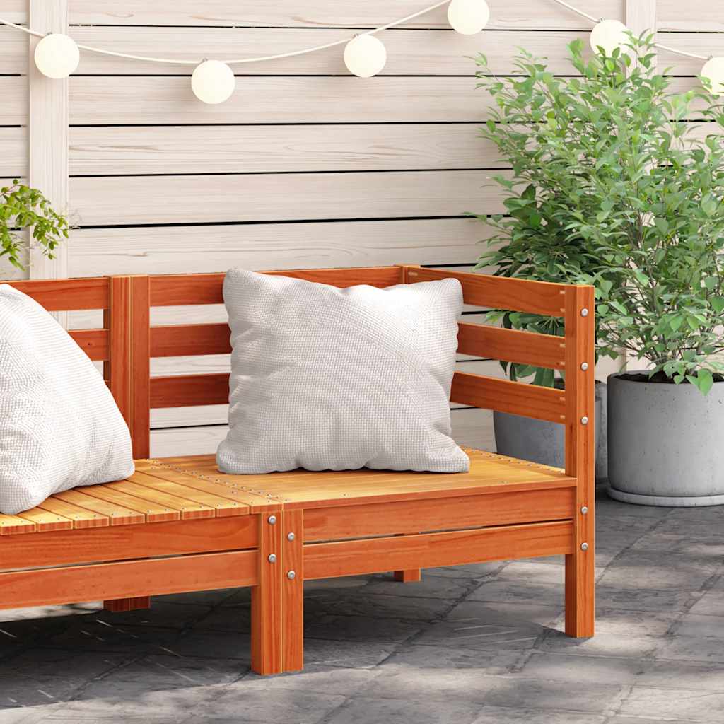 Garten-Mittelsofas 2 Stk. Massivholz Kiefer