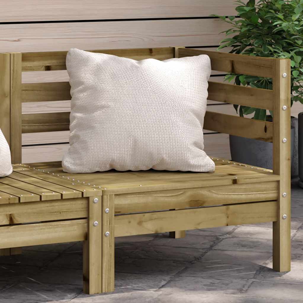 Garten-Mittelsofas 2 Stk. Massivholz Kiefer