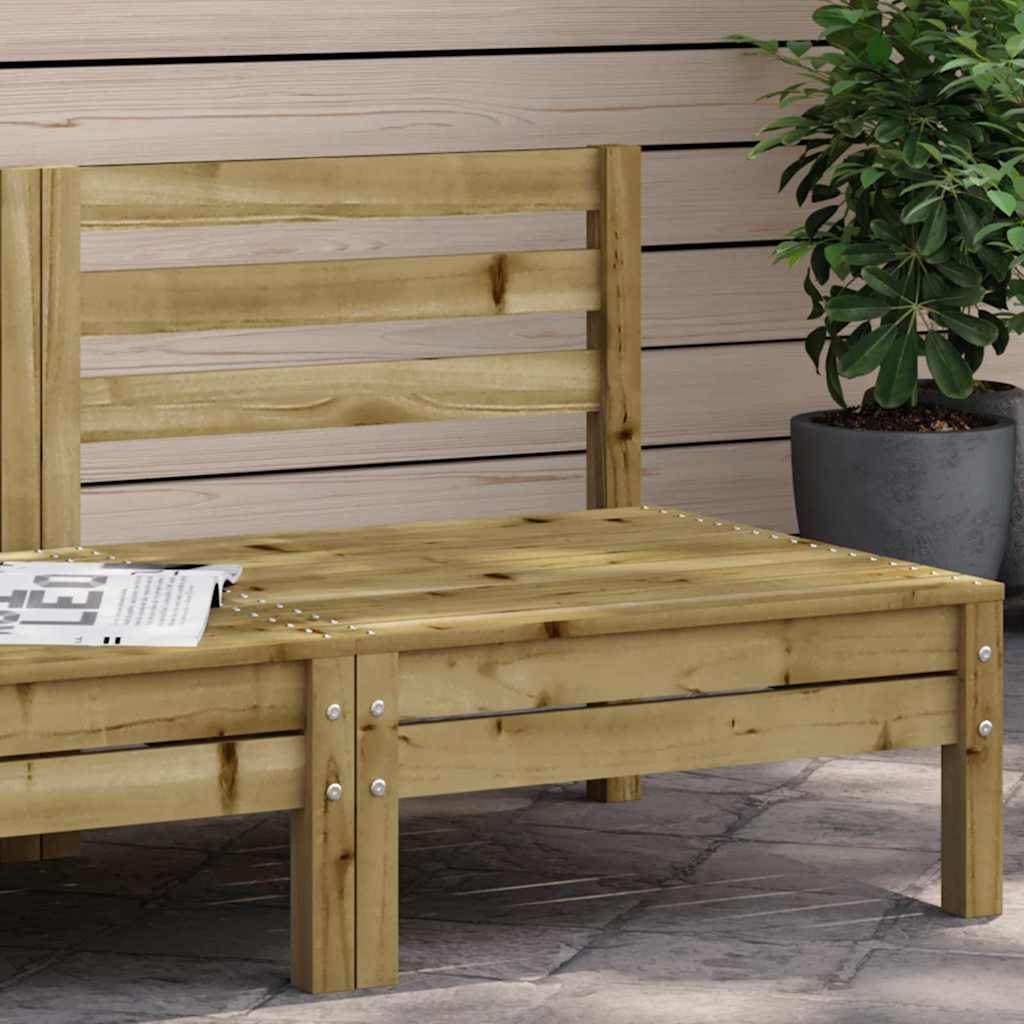 Garten-Mittelsofas 2 Stk. Massivholz Kiefer