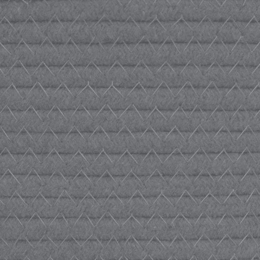Aufbewahrungskorb Und Weiß Ø49X65 Cm Baumwolle